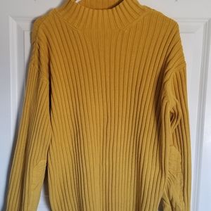 American Eagle yellow turtle neck sweater